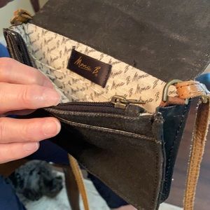 Cute flowered embroidered purse